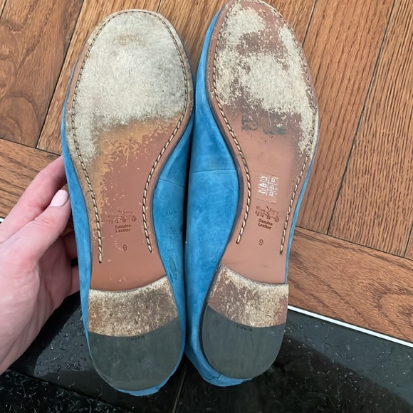 Coach blue suede flats size 9 - Picture 6 of 7